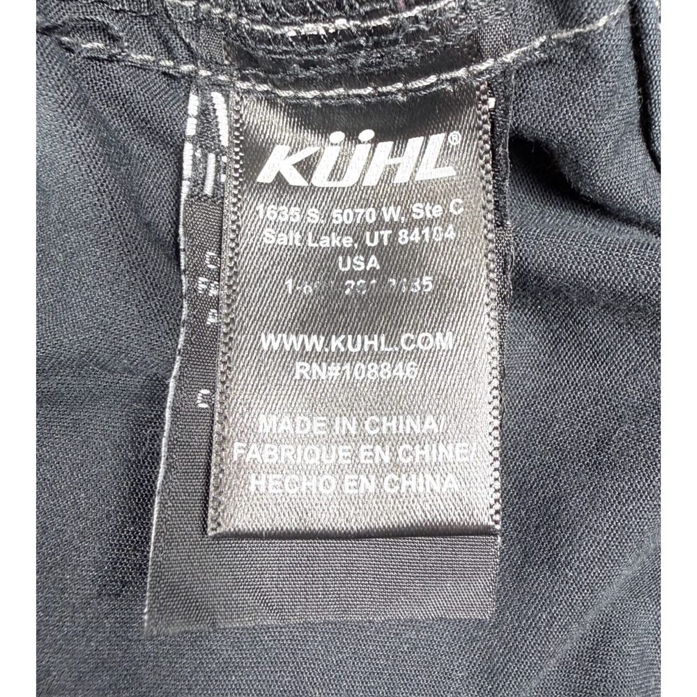 Kuhl Splash Roll Up Cargo Hiking Pants Womens 12 Regular Black Outdoor - Picture 11 of 12
